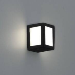 Arandela LED BL8107-PF com 3 Difusores de Acrílico 3W - Preto Fosco