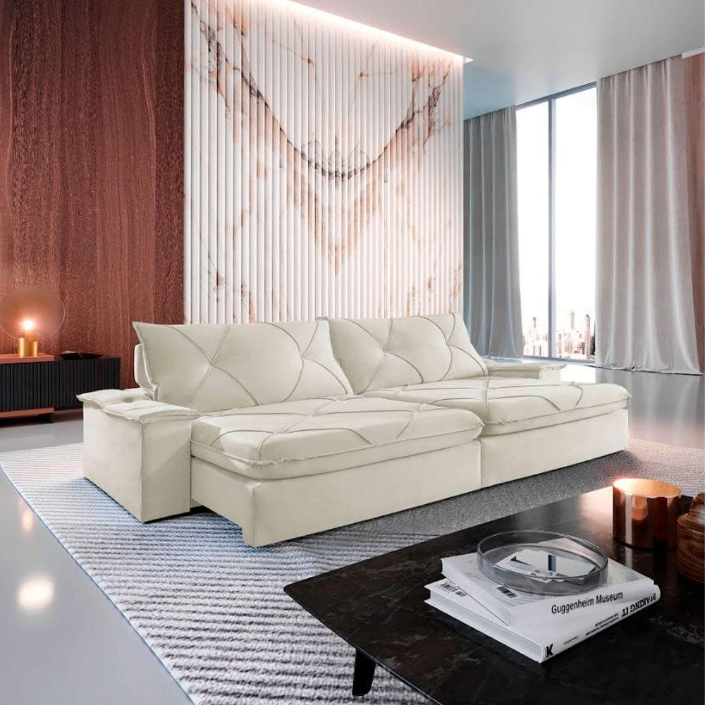 Sofá Apollo Linho 02 Módulos 120 Cm B25cm Meu Sofá Online A302 Linho Branco