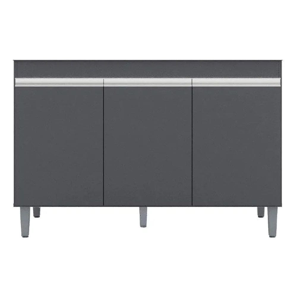 Balcão Gabinete Para Cozinha Manu 120cm 3 Portas