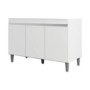 Balcão Gabinete Para Cozinha Tatiane 120cm 3 Portas 1 Gaveta