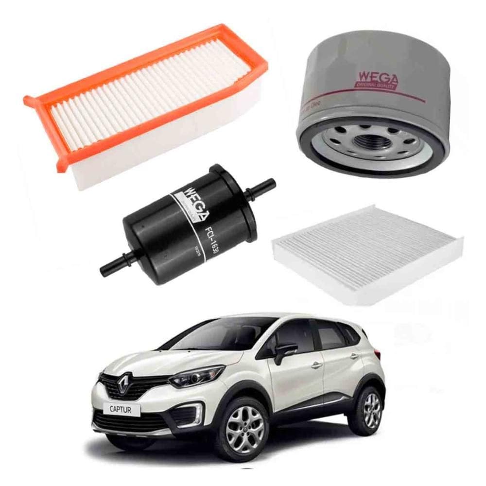 Kit Filtros Óleo Renault Captur 2017 A 2021 WKL269 Wega