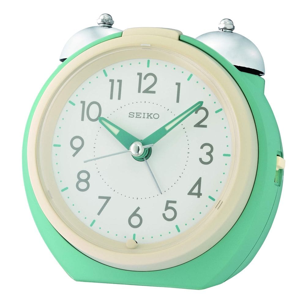 Despertador Seiko Kita Bedroom Turquesa com soneca e luz