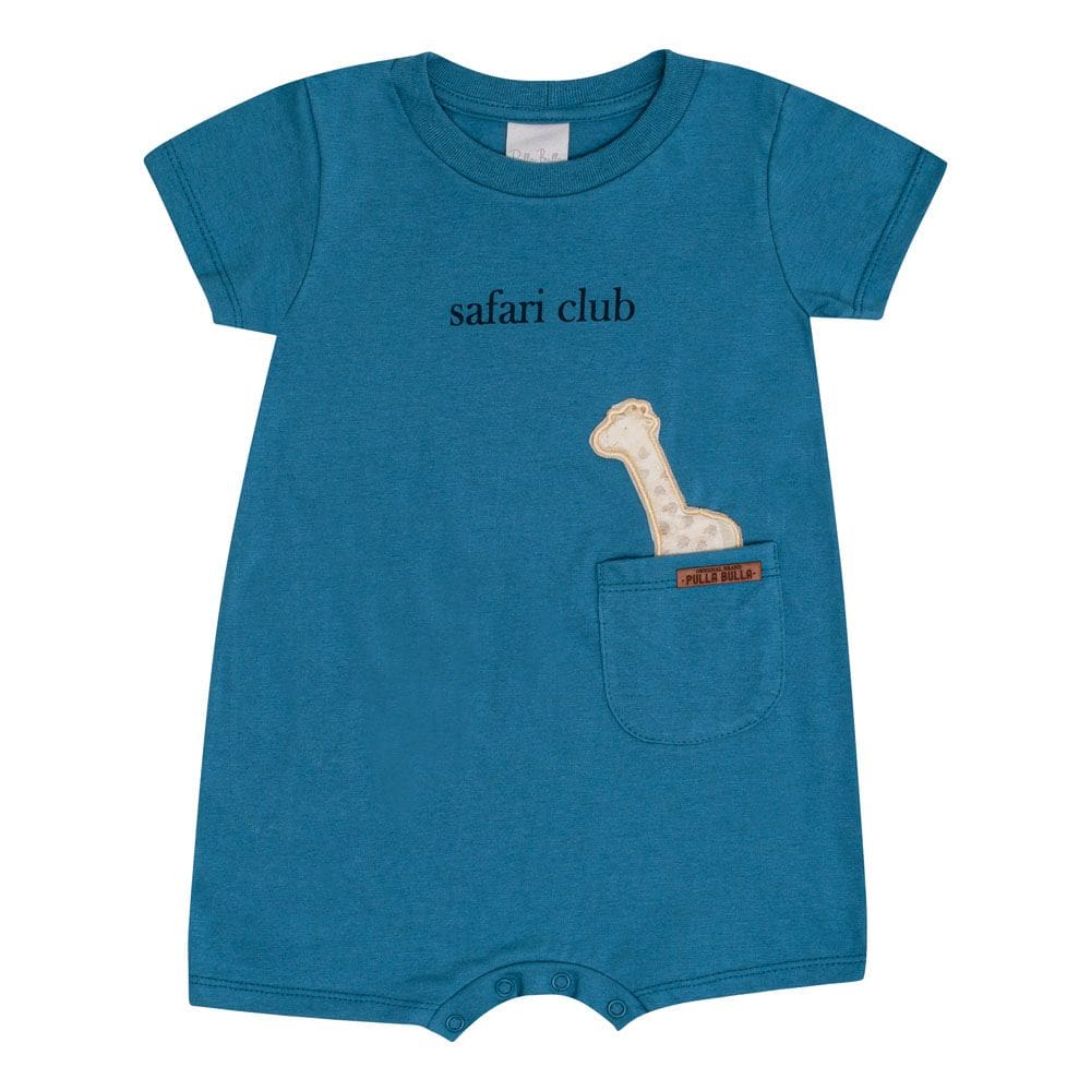 Macacao Bebê Menino - Azul Cobalto - 50559-1316