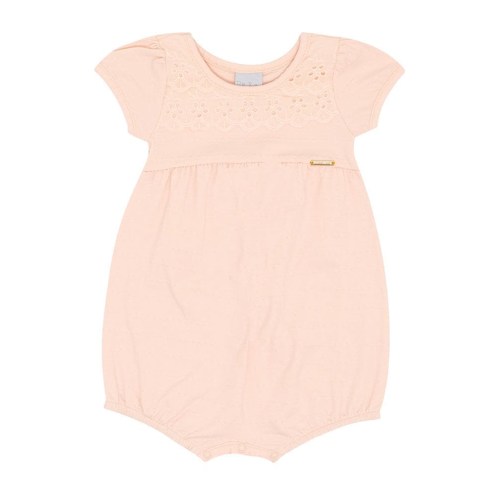 Macacao Bebê Menina - Rosa Po - 50508-1298