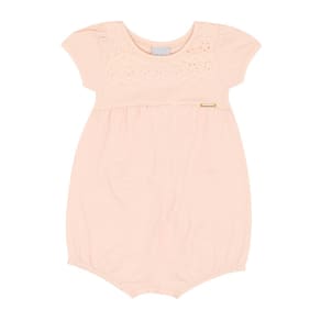 Macacao Bebê Menina - Rosa Po - 50508-1298