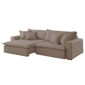Sofá Zen Veludo 02 Módulos 90 Cm B25 Meu Sofá Online B002 Veludo Capuccino
