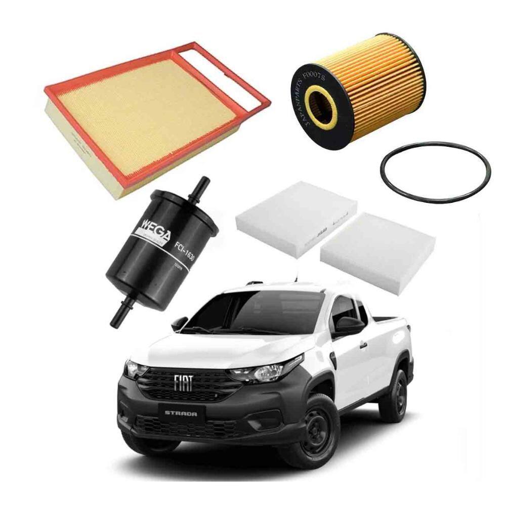 Kit Filtro Troca de Óleo Strada 2012 A 2018 WKL124 Wega