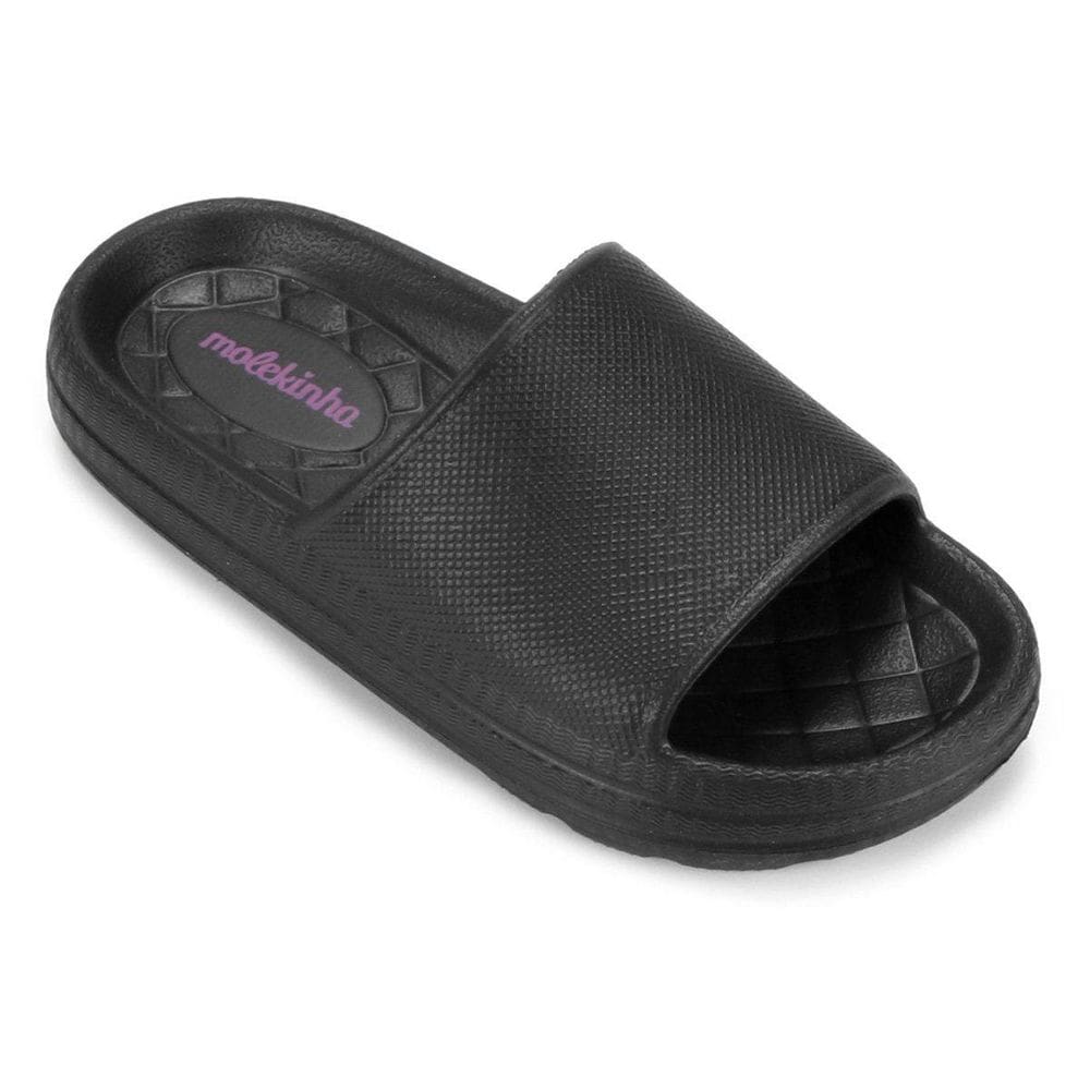 Chinelo Infantil Menina Molekinha Nuvem - 32 - Preto
