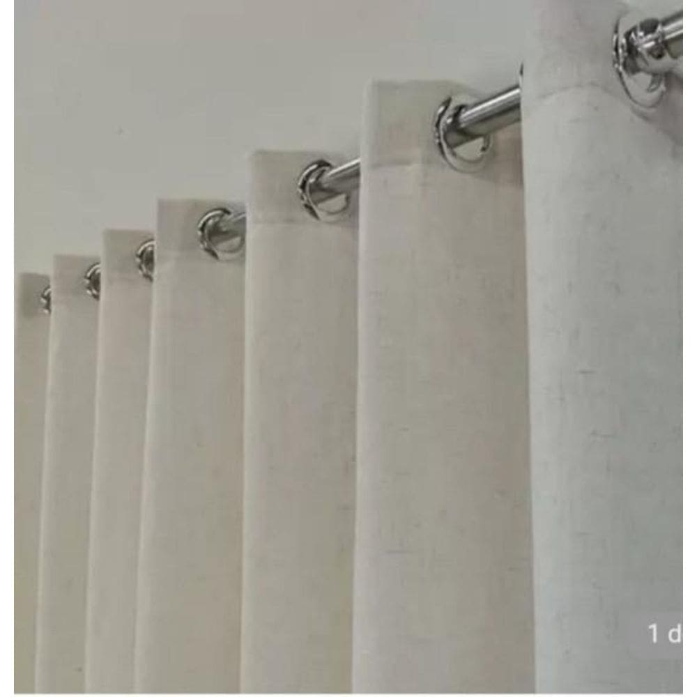 Cortina Palha Forro Com Linho 6.00 X 2.90