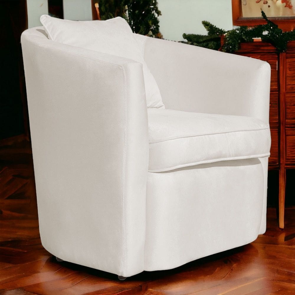 Poltrona Decorativa Alana Veludo Bege - Londrilar