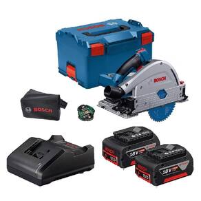 Serra Circular Imersão 18V Carregador Gkt 18V-52 Gc Bosch