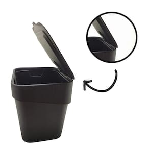 Lixeira 2,5L C Tampa Porta Detergente 500 Ml +Rodinho De Pia