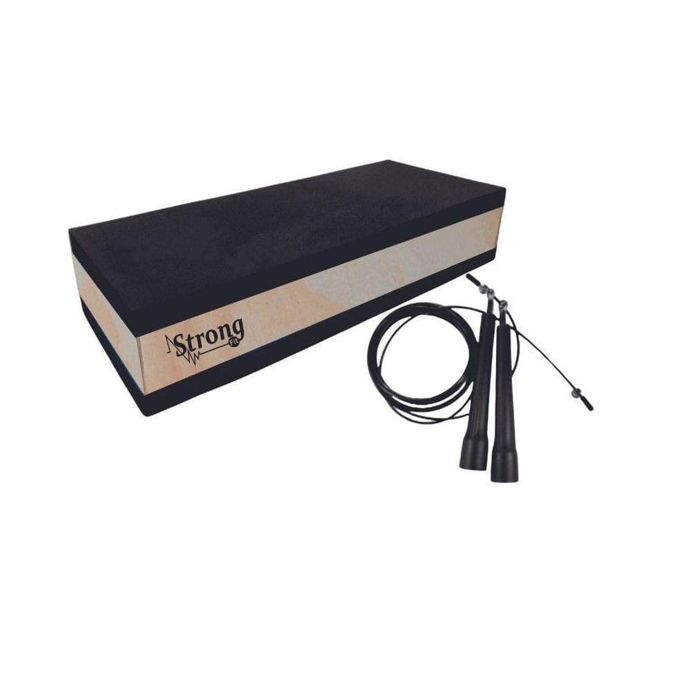 Step De Madeira 60 X 30 X 14 + Corda De Pular