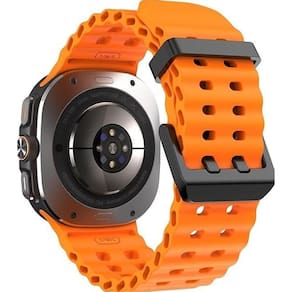 Pulseira De Silicone Para Samsung Galaxy Watch Ultra Laranja