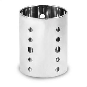 Porta Talheres E Utensílios Premium Aço Inox 12X15Cm