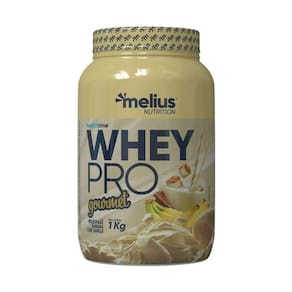 Whey Pro Gourmet 1Kg - Sabor: Milkshake Banana Com Canela