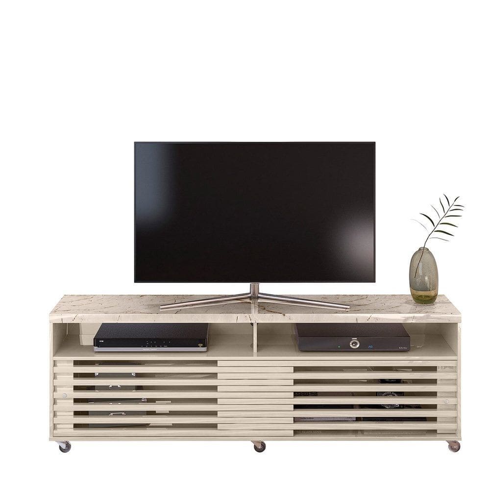 Rack para Tvs até 65 Polegadas 1,82m Cross Frizz Calacata/Off White