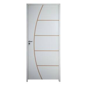Porta Belissima 6 Prime Batente 14 Cm Fechadura Stilo Wc 62 X 2,10 Lado Direito.