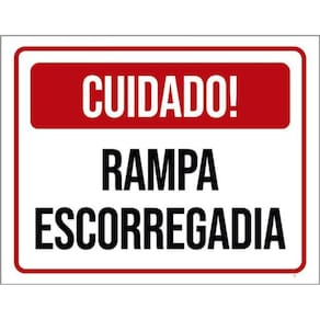 Kit 3 Placas Cuidado Rampa Escorregadia 36X46