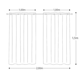 Cortina Para Quarto Infantil 2.00 X 1,50 Estampada