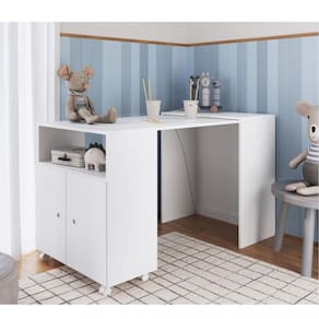 Balcao Infantil Multiuso Recolhível com Rodízios BL1000 Art in Moveis