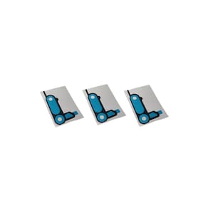 Kit 3 Adesivos Da Tampa E Moldura Da Lente Traseira Moto G8