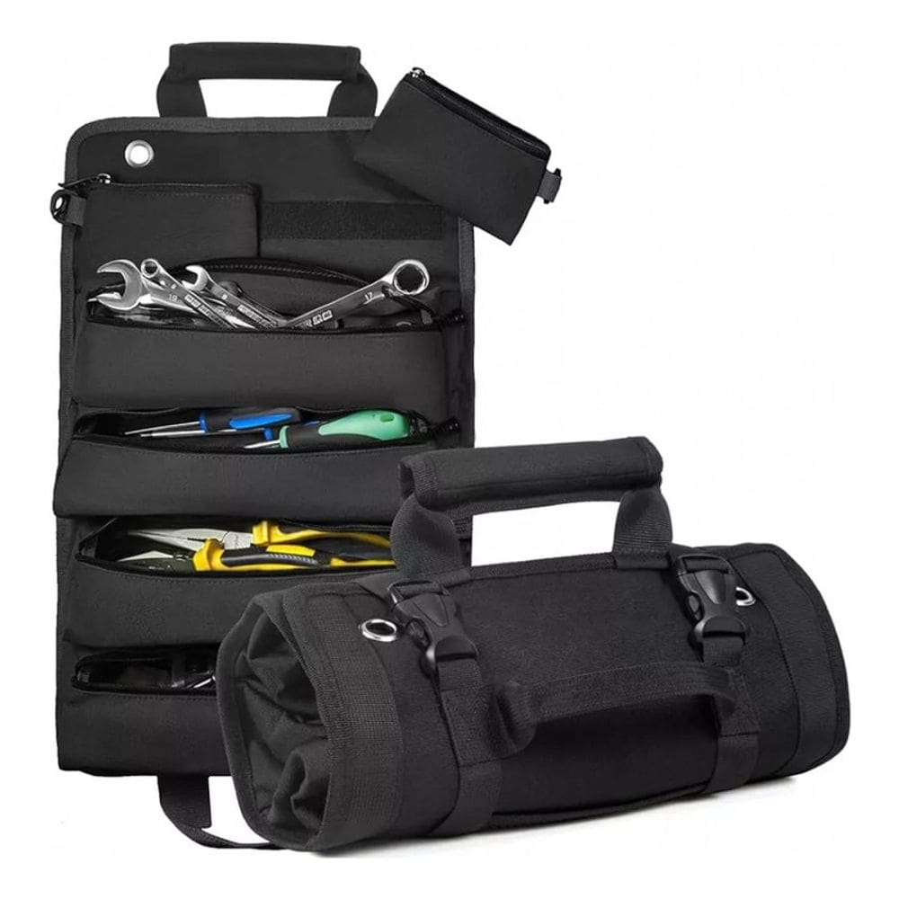Bolsa de ferramentas Roll Up Canvas Multifuncional Impermeável