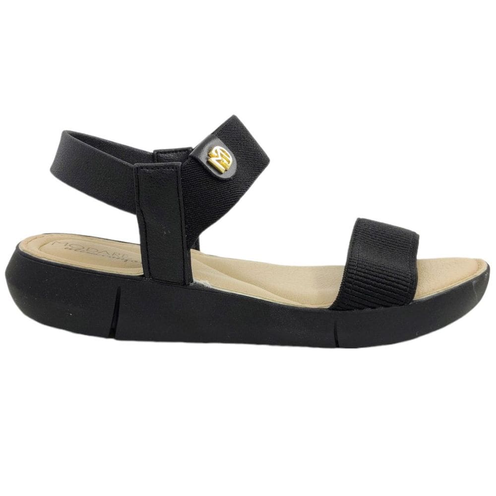 Sandália Feminina Casual Dia a Dia Passeio Trabalho Ultra Conforto Calce Fácil Modare 7199.102