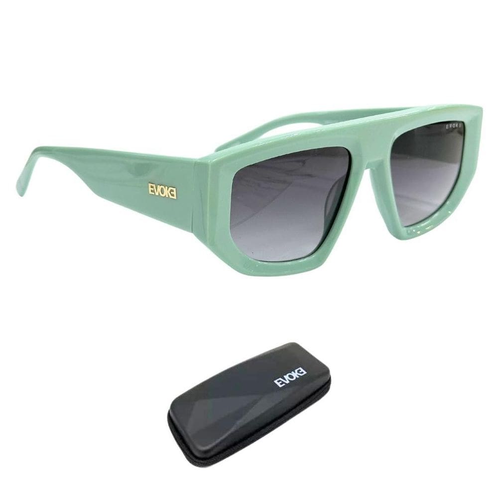 Óculos De Sol Evoke New Evk 59 E01 Verde Claro Brilhoso
