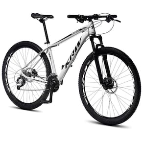 Bicicleta Aro 29 KRW Alumínio 24v Cambio Shimano Altus Freio hidráulico e Suspensão Trava Ombro S36