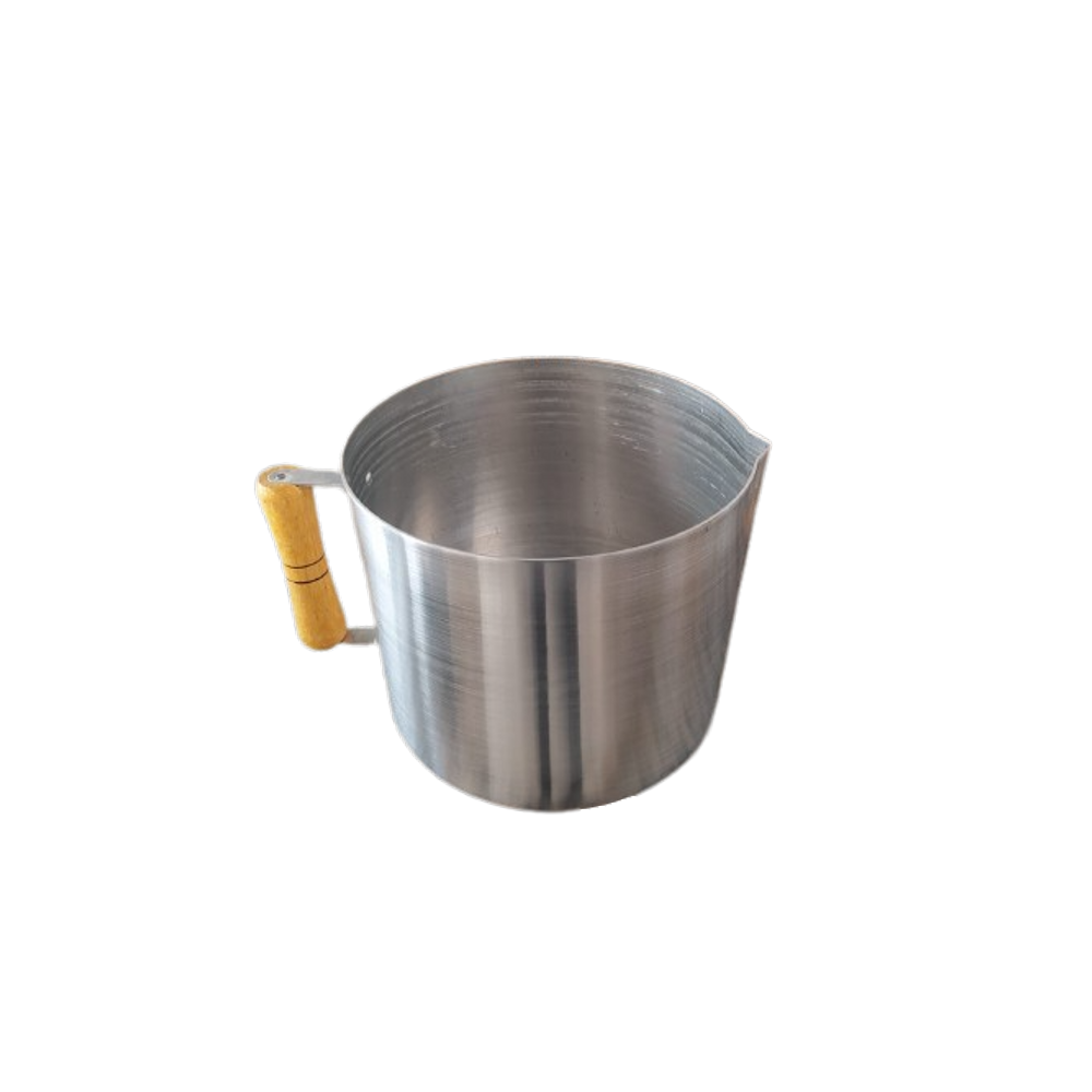 Caneca Canecao Extra N 20 Leiteira Fervedor Em Aluminio E Cabo De Madeira 4,95 Litros