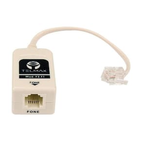 Filtro Adsl Telmax F2-T1 Simples Bege Homologado Anatel