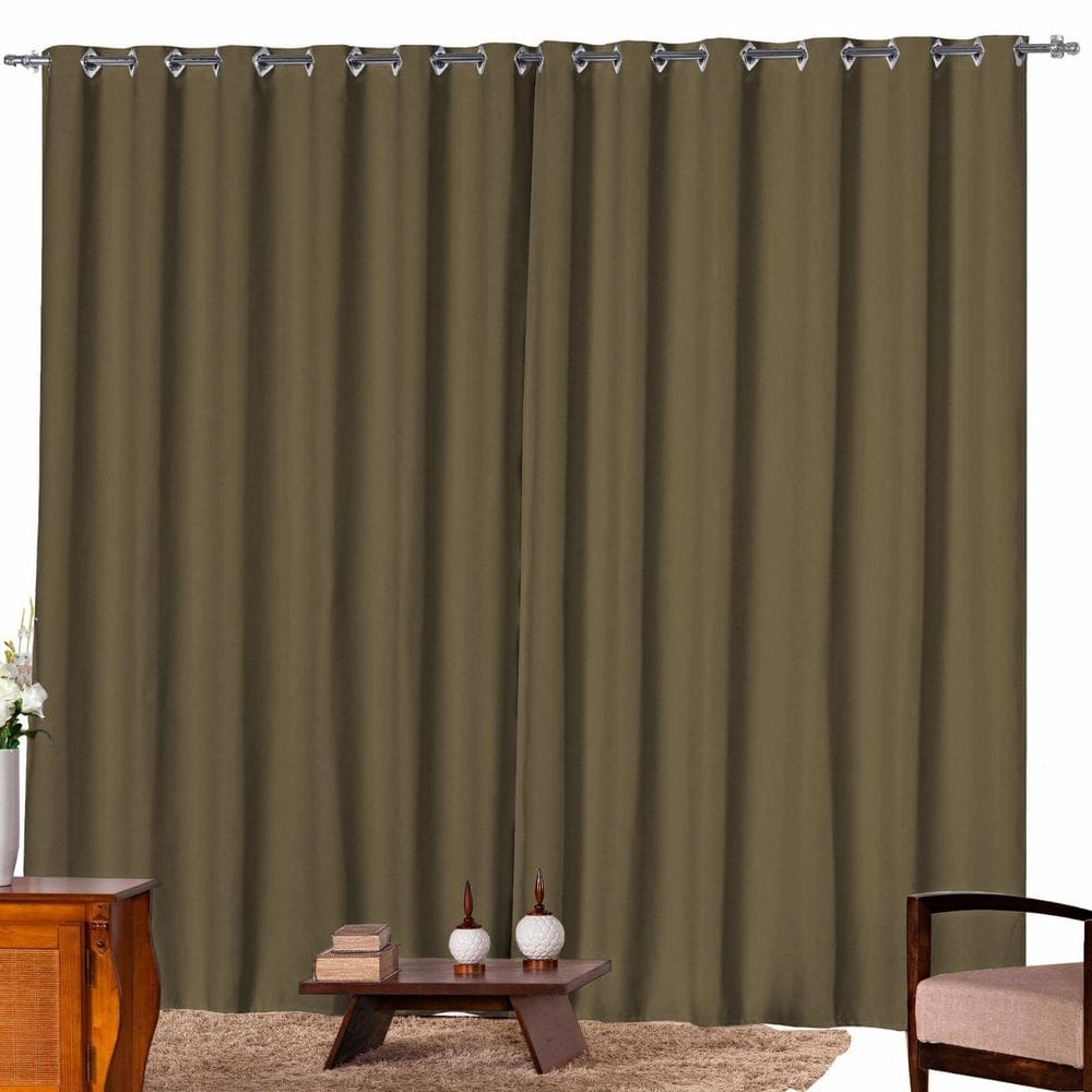 Cortina Blackout Tecido 2,70X2,30 Sala Quarto Avelã