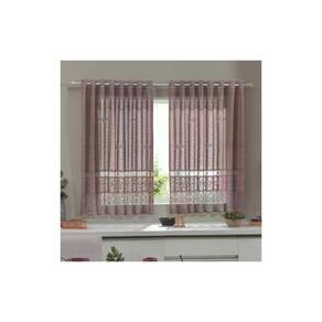Cortina para Cozinha Donna 220x130 cm Renda Color Rose