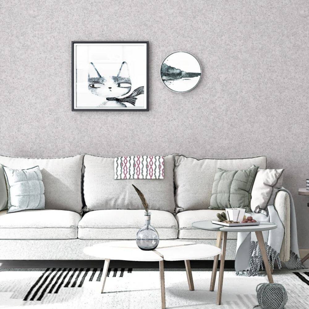 Papel de Parede Colorkey Concreto Cinza e Prata COL1033