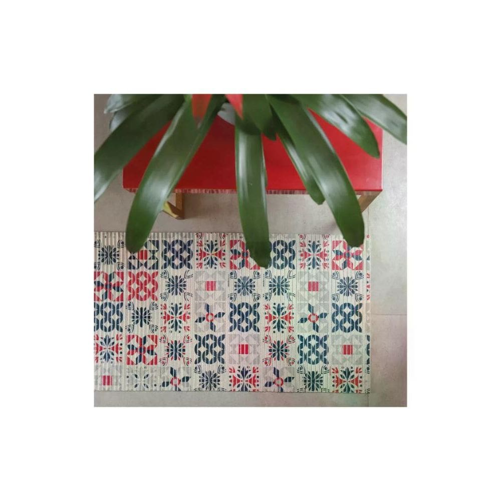 Kit de 2 Tapetes Kapazi Tropical Azulejo