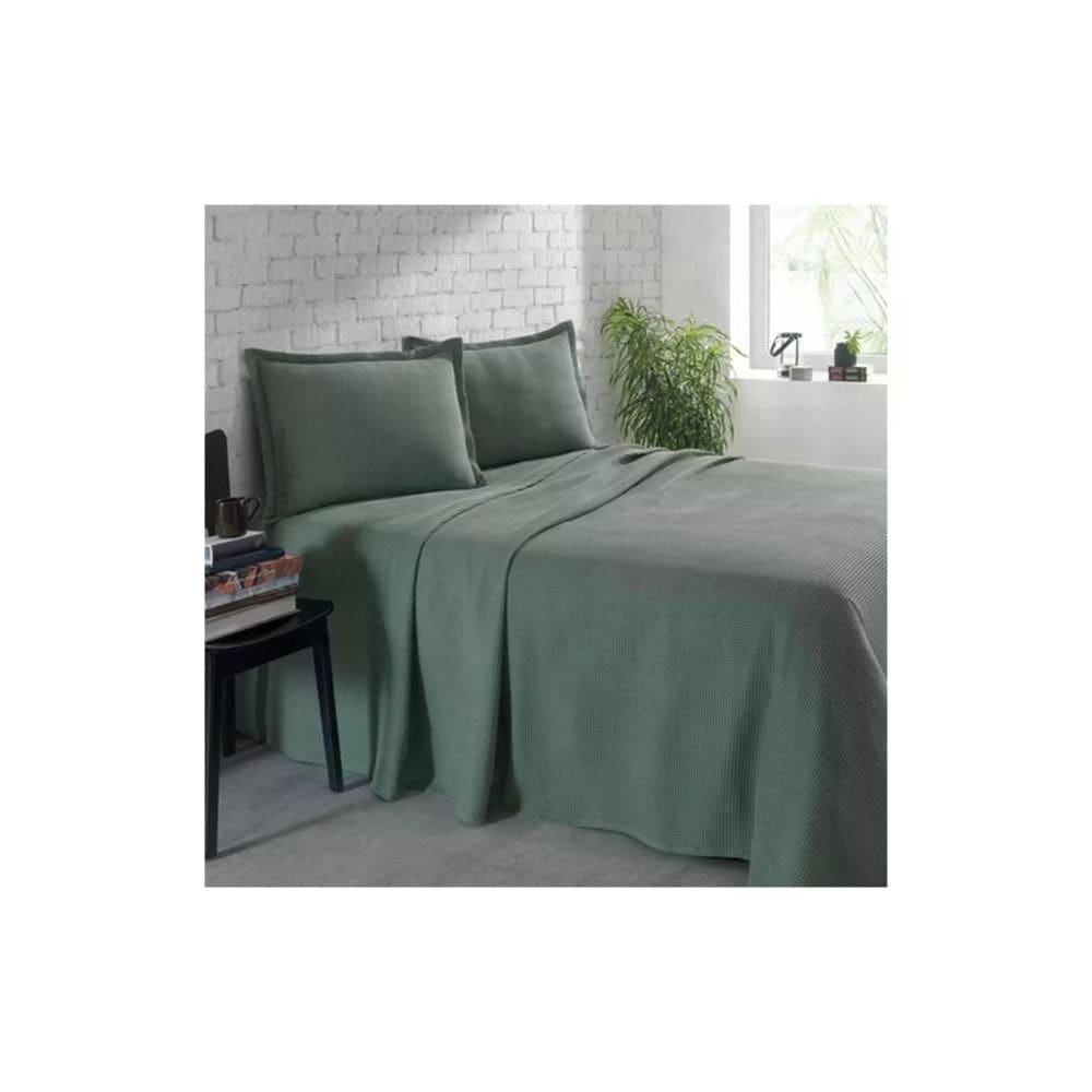 Kit Cobre Leito Colcha Casal Dohler Piquet