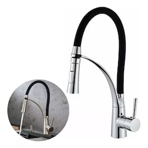 Torneira De Cozinha Gourmet Flexível Silicone Monocomando Preta Brinovar