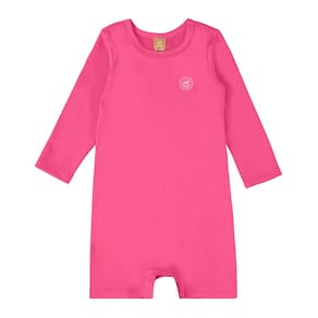 Macaquinho Praia Infantil Proteção UV Pink Neon Up Baby