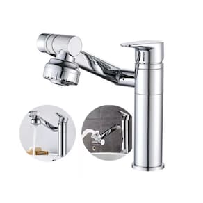 Torneira Banheiro Rotativa 360 Monocomando Lavabo Luxo Prata Brinovar