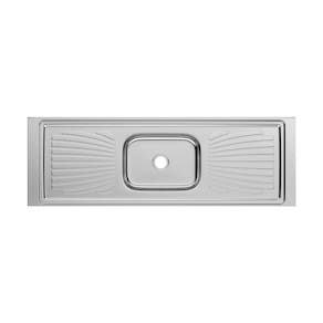 Pia Monobloco Inox Concretada 1,60m Aço Inox