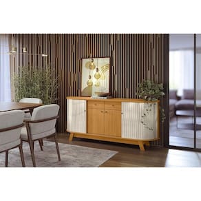 Aparador Buffet Mônaco - Cinamomo/Off White - Madetec