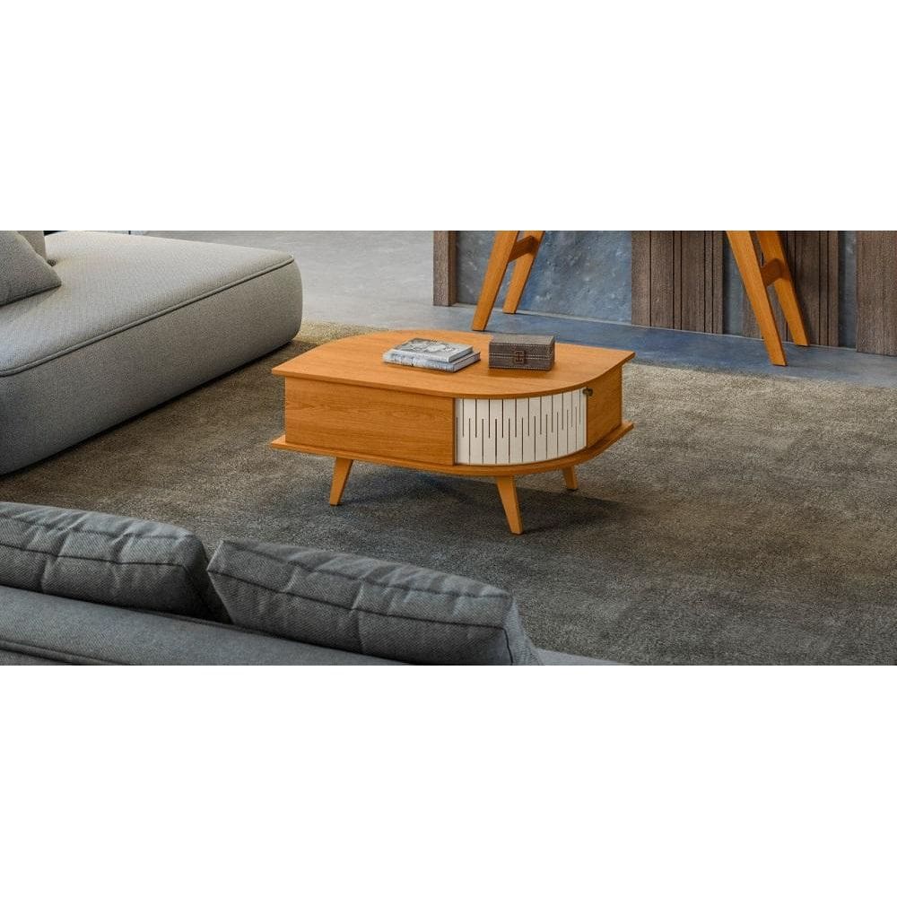 Mesa de Centro Indianápolis - Cinamomo/Off White - Madetec