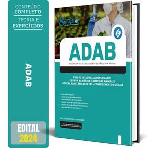 Apostila Adab 2024 Fiscal Estadual Agropecuário Defesa