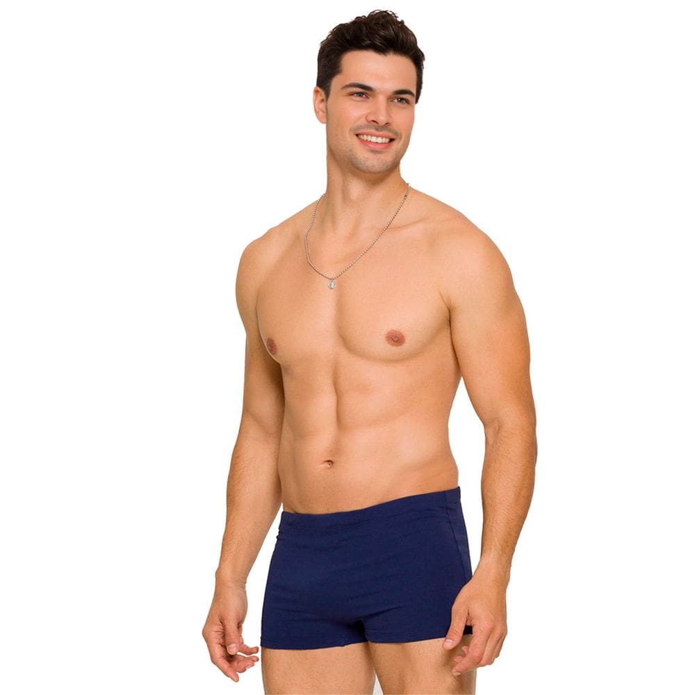 Sunga Masculina Boxer Lisa Adulto Praia Uv50 Piscina Natação