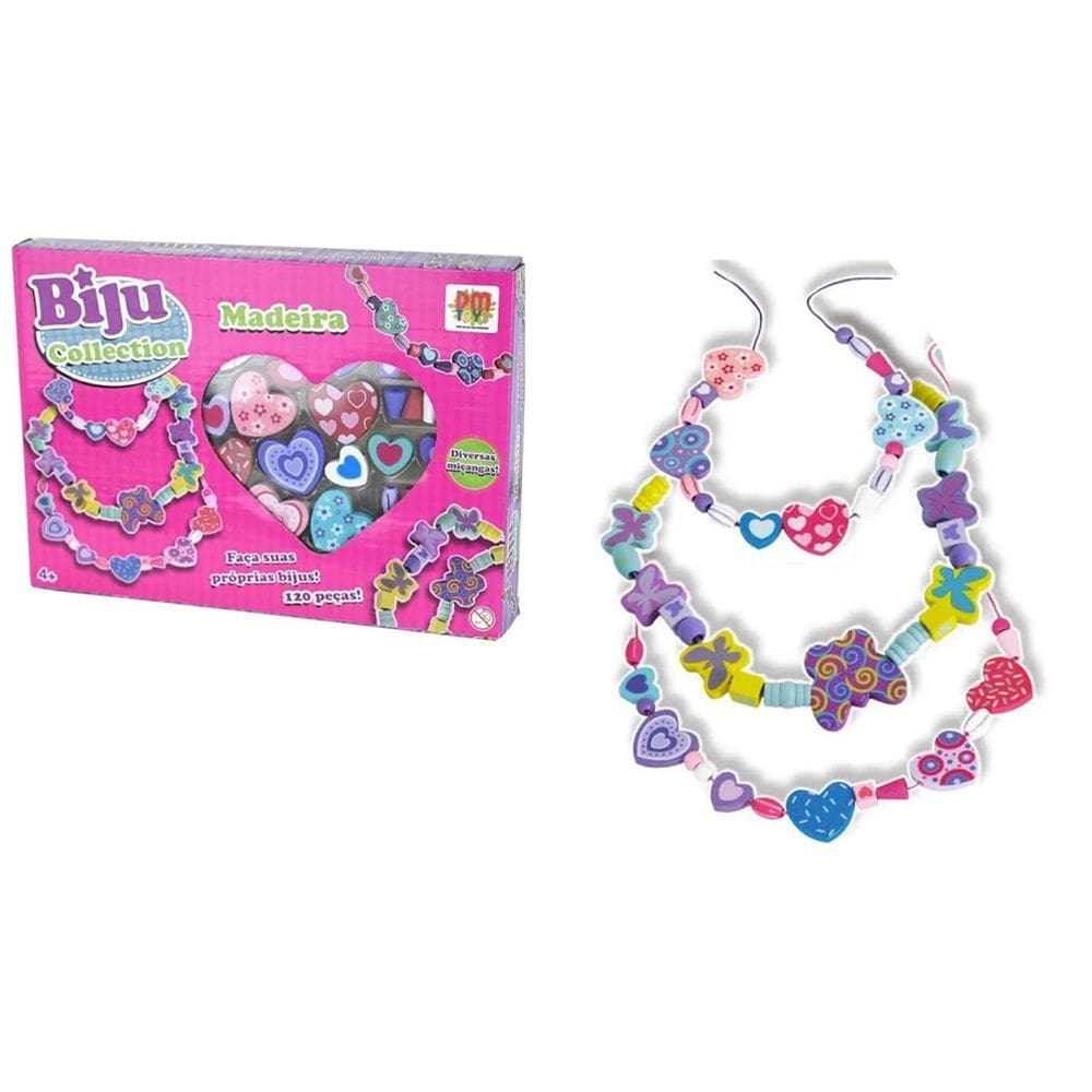 Biju Collection Madeira 120 Peças  - DmToys
