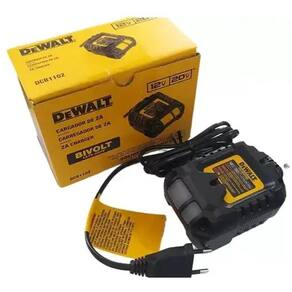 Carregador DeWalt DCB1102 | 12V/20V | Bivolt | Rápido e Eficiente | LED Indicador | Compacto