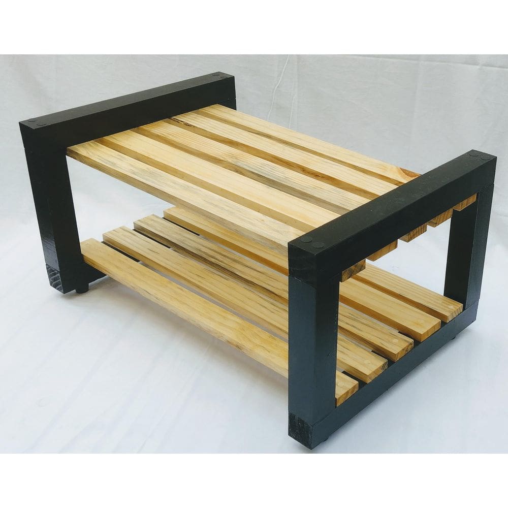 Sapateira Madeira Reflorestada c/ Rodinhas 34x38x58cm