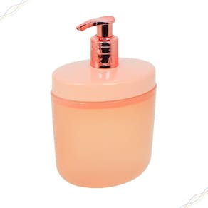 Dispenser Para Sabonete Líquido e Alcool em Gel 450ml Rosa C