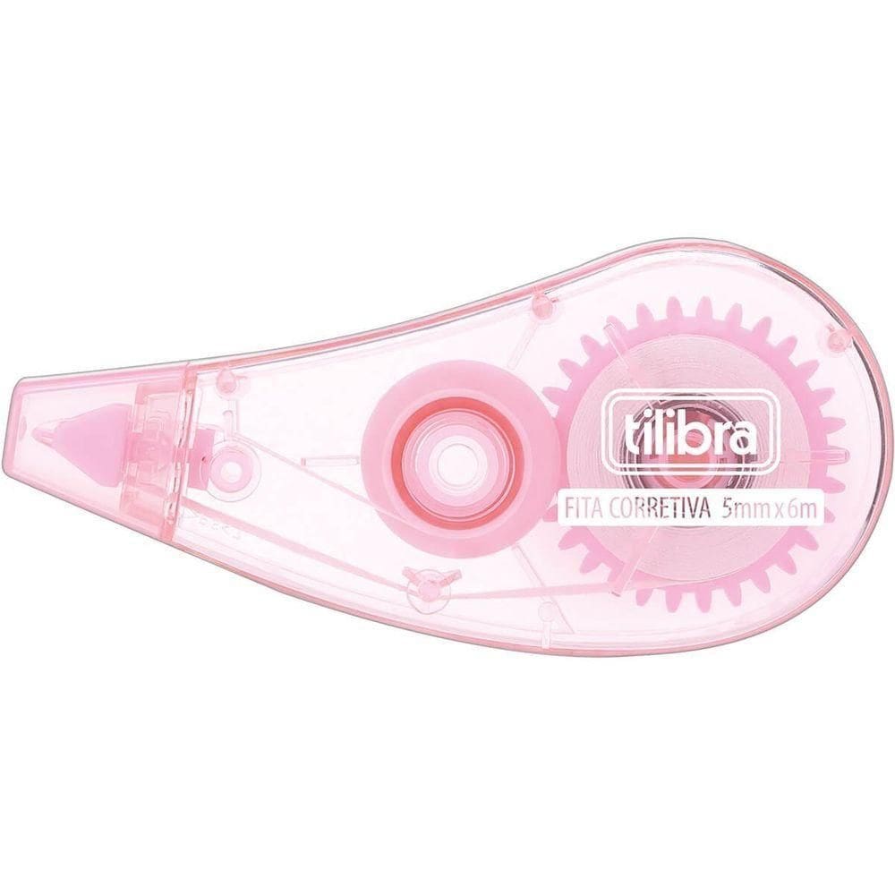 Corretivo Em Fita 5mm X 6m Tilibra Rosa